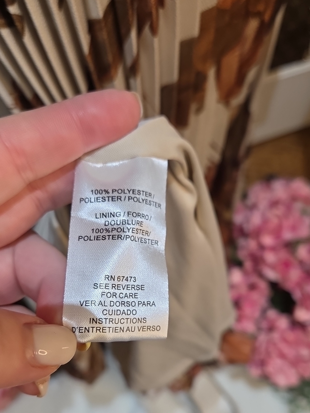 Nwt 14, 12, 10, 8 Taylor Strapless Pleated Floral Maxi Dress in Cream and Brown - Picture 11 of 16